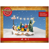 Lumineo 21cm Christmas Village Winter Campfire Scene