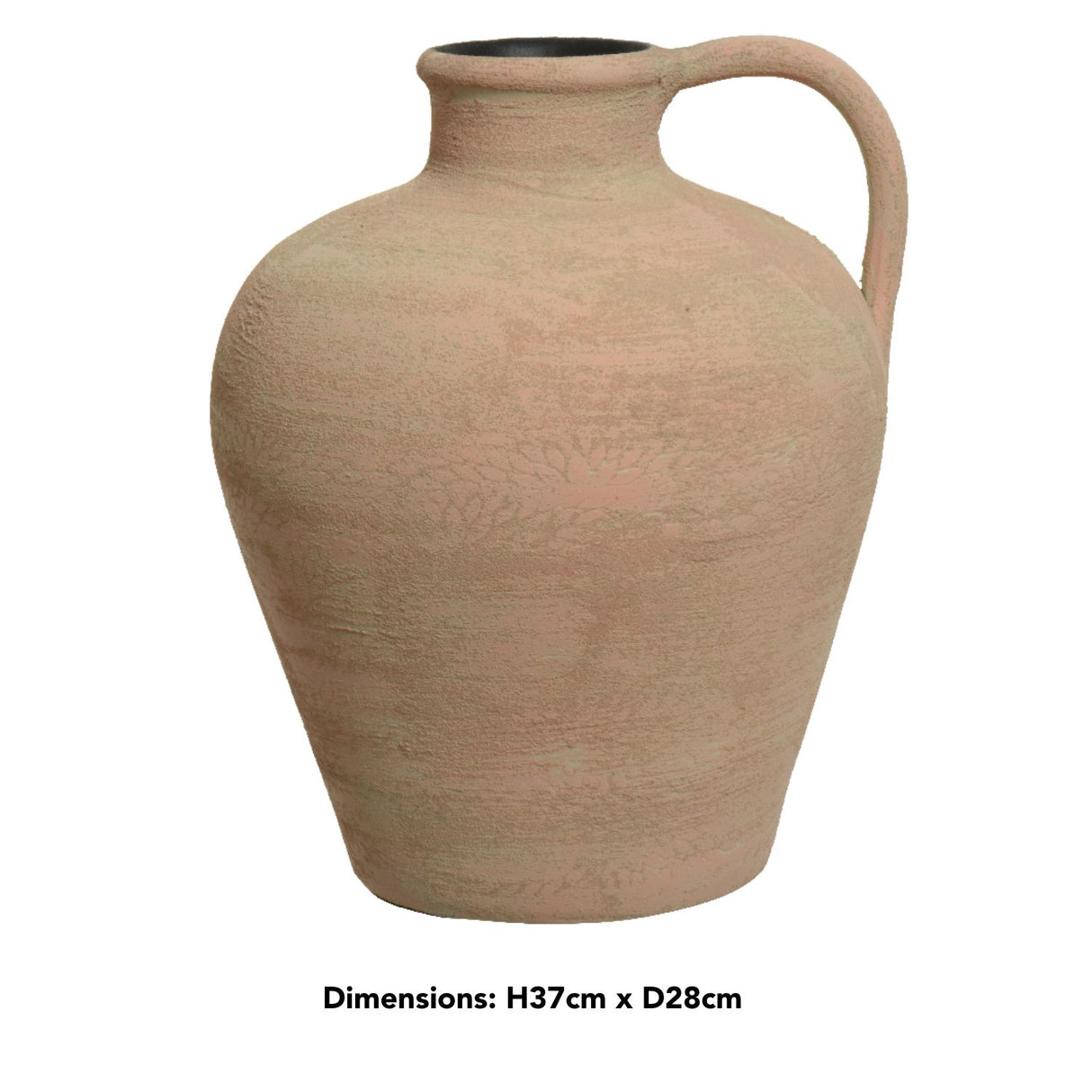 Decoris 37cm Terracotta Jug Flower Vase
