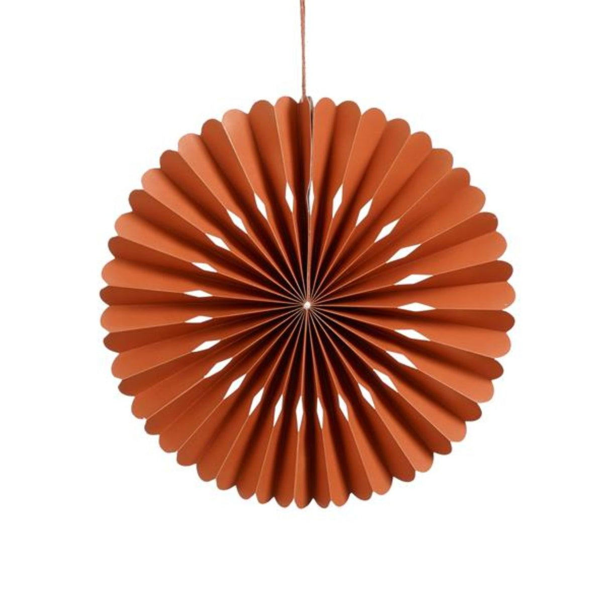 Mica Decorations 30cm Orange Pally Hanging Paper Fan