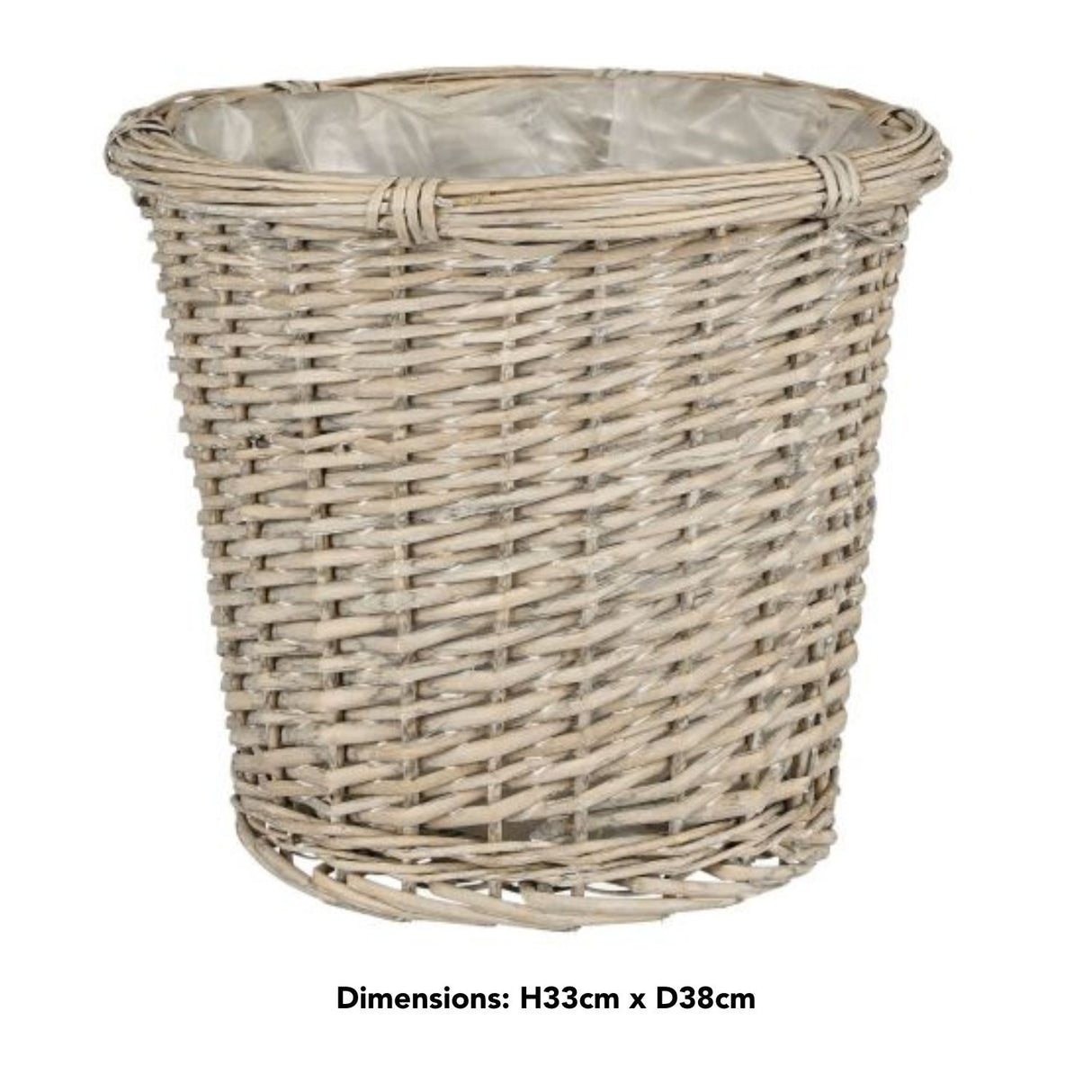 Mica Decorations 38cm Grey Delta Basket