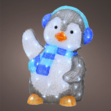 Lumineo 46cm Cool White LED Acrylic Penguin
