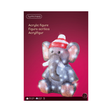 Lumineo 46cm Cool White LED Acrylic Elephant