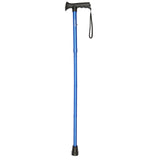 Charles Buyers Blue Gel Grip Handle Folding Stick