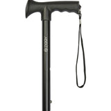 Charles Buyers Black Gel Grip Handle Adjustable Stick