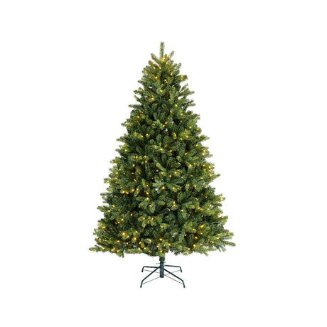 Everlands 2.1m (7ft) Freiburg Pine Pre-Lit Artificial Christmas Tree