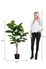 Mica Decorations 150cm Ficus Lyrata Fig Artificial Plant in Pot - 1173046