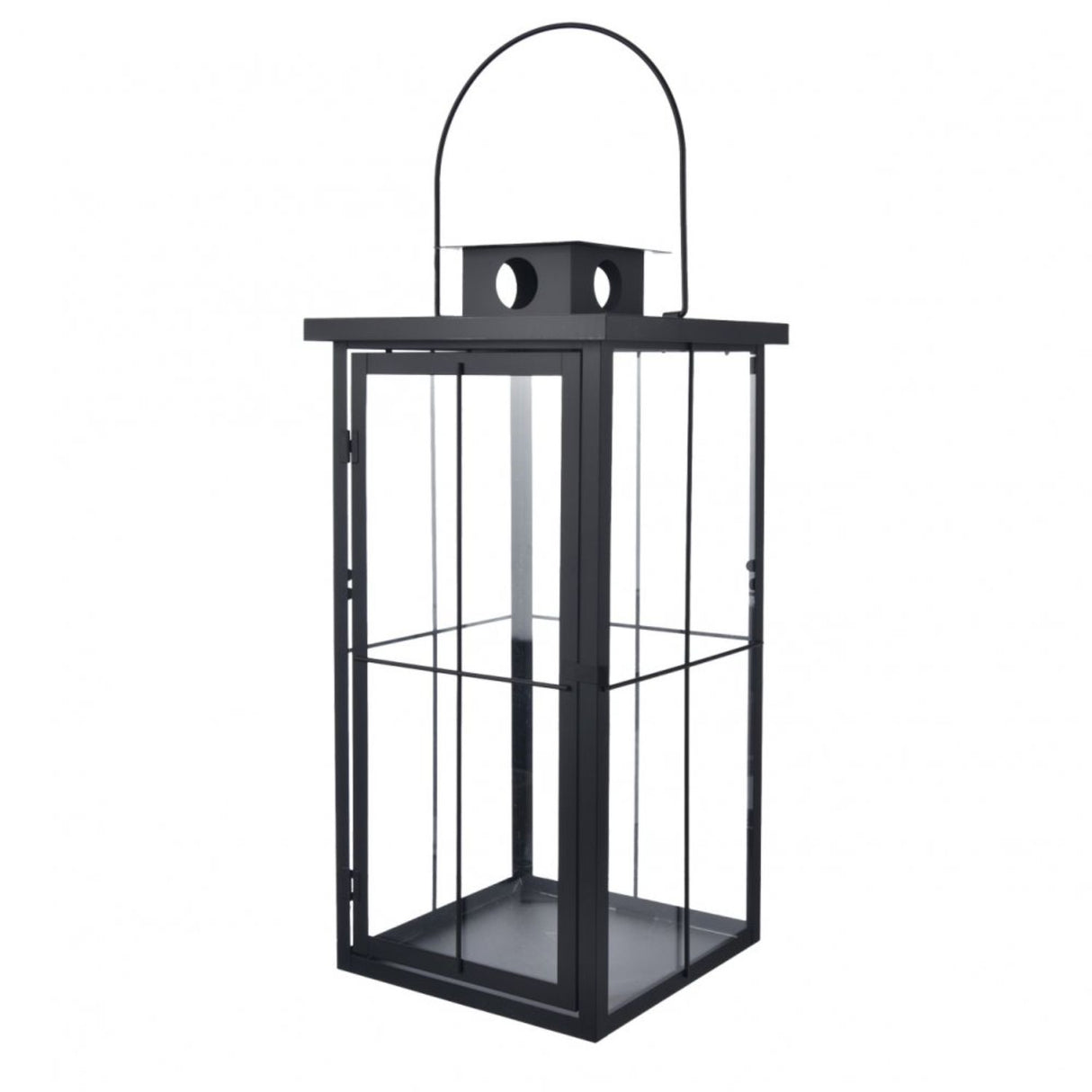 Koopman 58cm x 28cm Black Metal Lantern