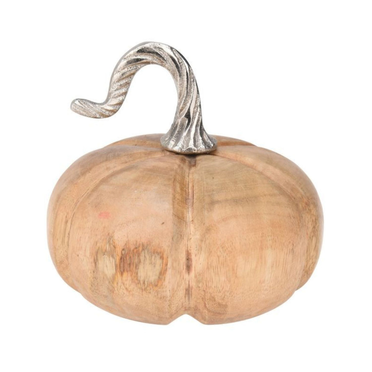 Koopman 16cm Mango Wood Pumpkin Ornament