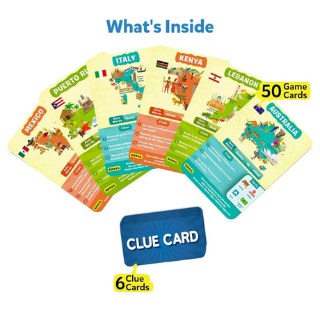 Skillmatics Guess in 10: Countries of the World Trivia Card Game (Ages 8+)