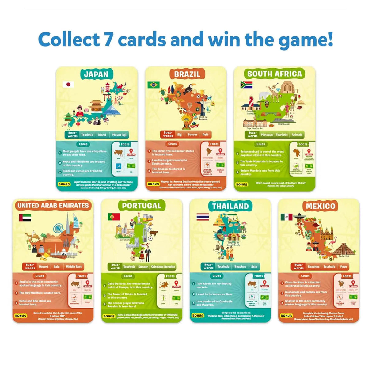 Skillmatics Guess in 10: Countries of the World Trivia Card Game (Ages 8+)