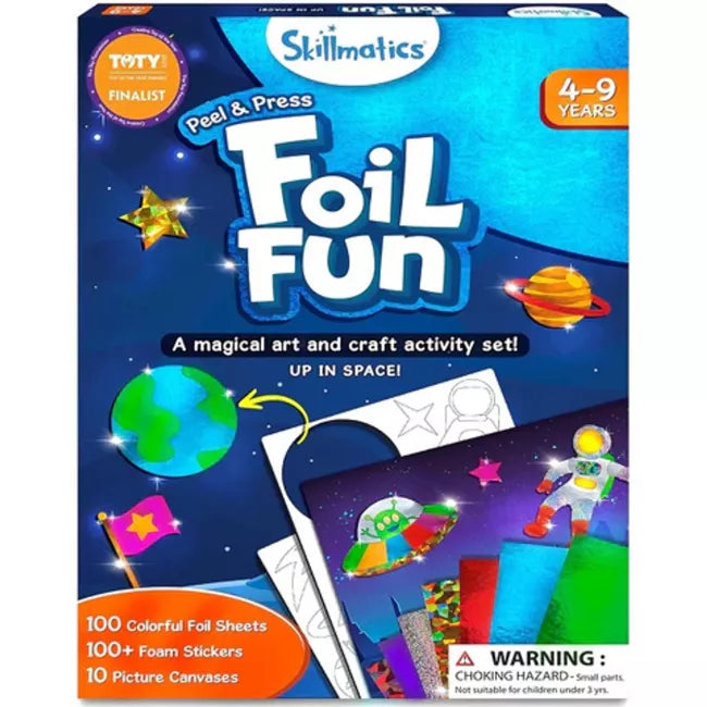Skillmatics Foil Fun: Up in Space No Mess Art Kit (Ages 4-9)