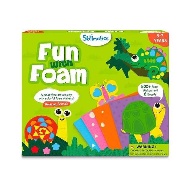 Skillmatics Fun with Foam: Amazing Animals No Mess Sticker Art (Ages 3-7)