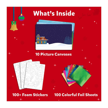 Skillmatics Foil Fun: Holiday Magic No Mess Art Kit (Ages 4-9)