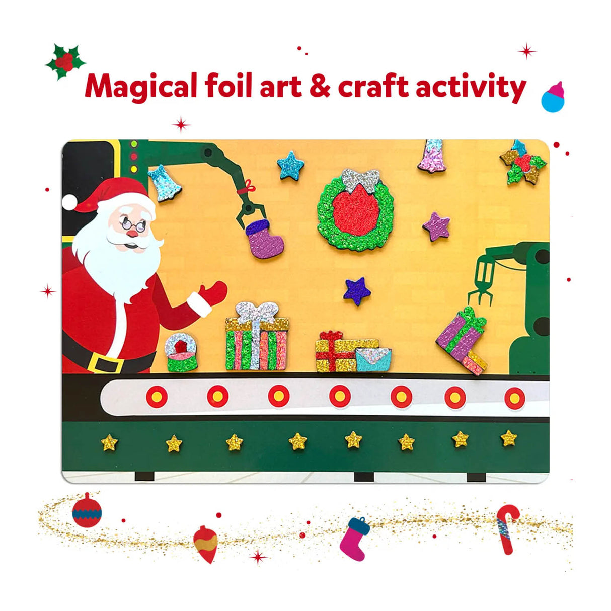 Skillmatics Foil Fun: Holiday Magic No Mess Art Kit (Ages 4-9)