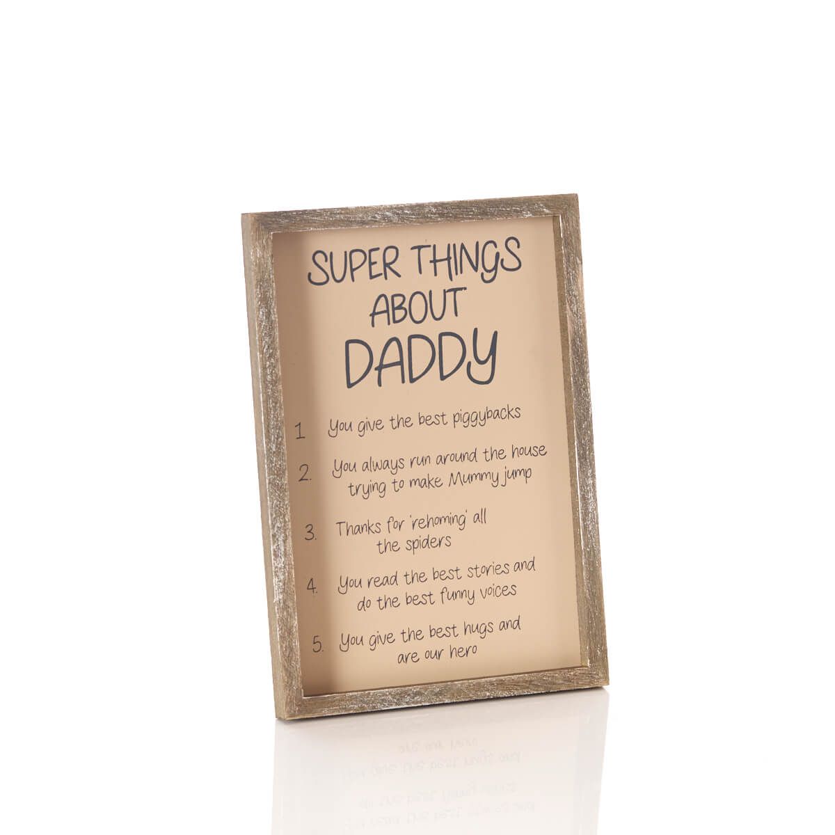 Richard Langs Super Things About Daddy Wooden Frame - 8DA251