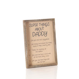 Richard Langs Super Things About Daddy Wooden Frame - 8DA251