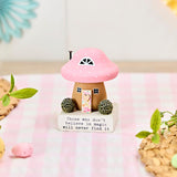 Richard Langs Pink Wooden Mushroom on Word Block - 8HO120