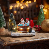 Three Kings 10cm Santa's Spa! SnowScene Ornament - (Choice of 2)