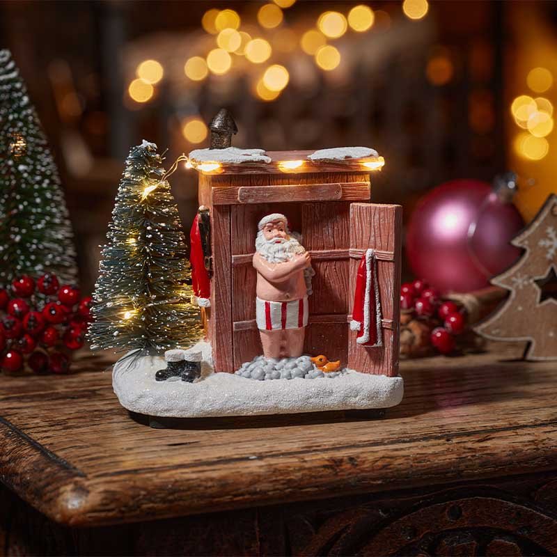 Three Kings 10cm Santa's Spa! SnowScene Ornament - (Choice of 2)