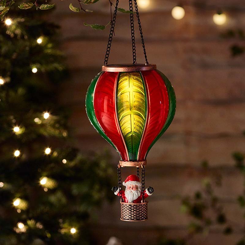Smart Garden 62cm XL Santa Flaming Balloon Solar Decoration