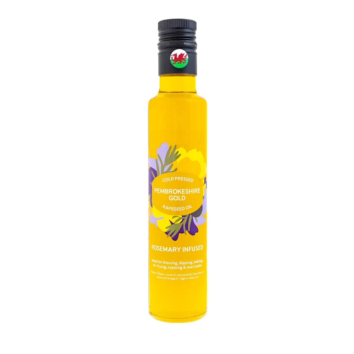 Pembrokeshire Gold 250ml Rosemary Infused Rapeseed Oil