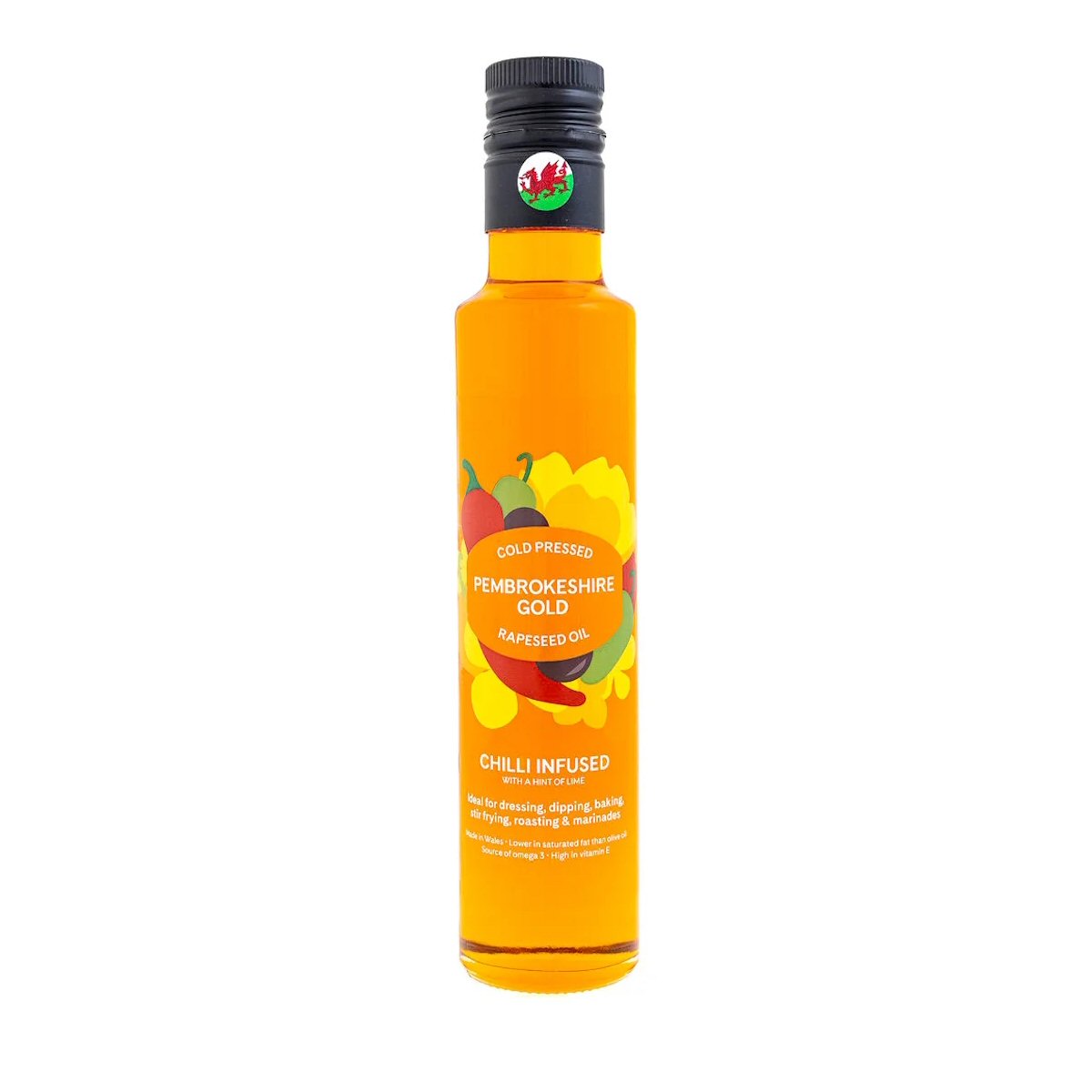 Pembrokeshire Gold 250ml Chilli Infused Rapeseed Oil