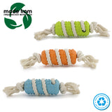 Ancol Eco-Friendly  Rice Husk and Cotton Rope Tugger Dog Toy (Choice of 3)
