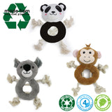 Ancol 26cm Eco-Friendly Recycled Squeeky Animal Dog Toy