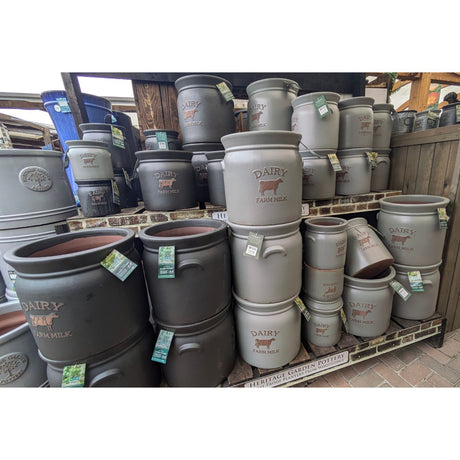 Woodlodge 30cm Matte Grey Dairy Pot