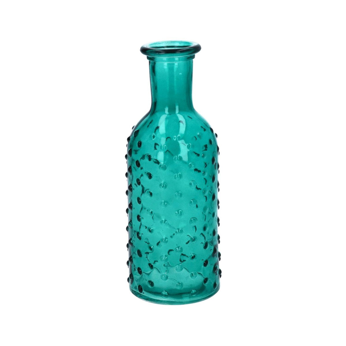 Gisela Graham 20cm Teal Glass Vase
