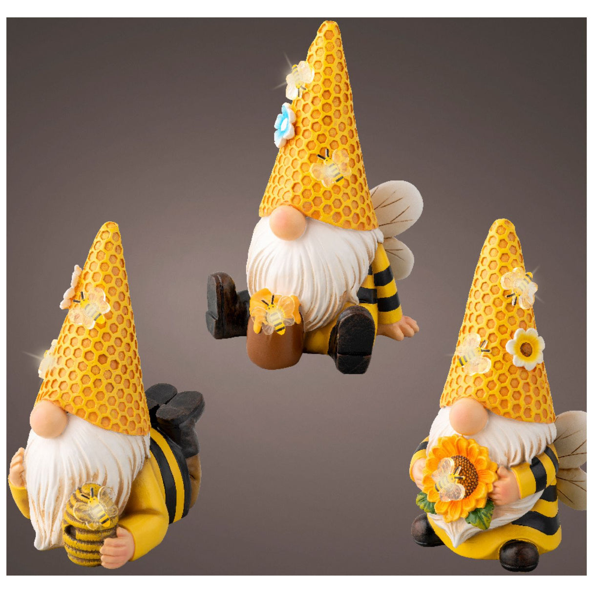 Kaemingk 17.5cm Solar Figurines Polyresin Steady (Choice of 3)