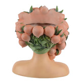 Kaemingk 20cm Planter Polyresin Head Peach on Head