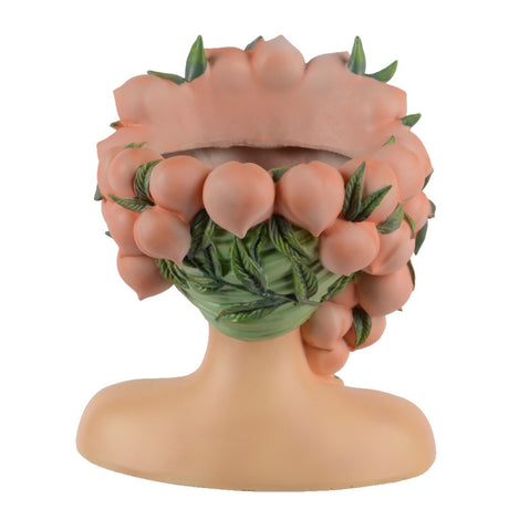 Kaemingk 20cm Planter Polyresin Head Peach on Head