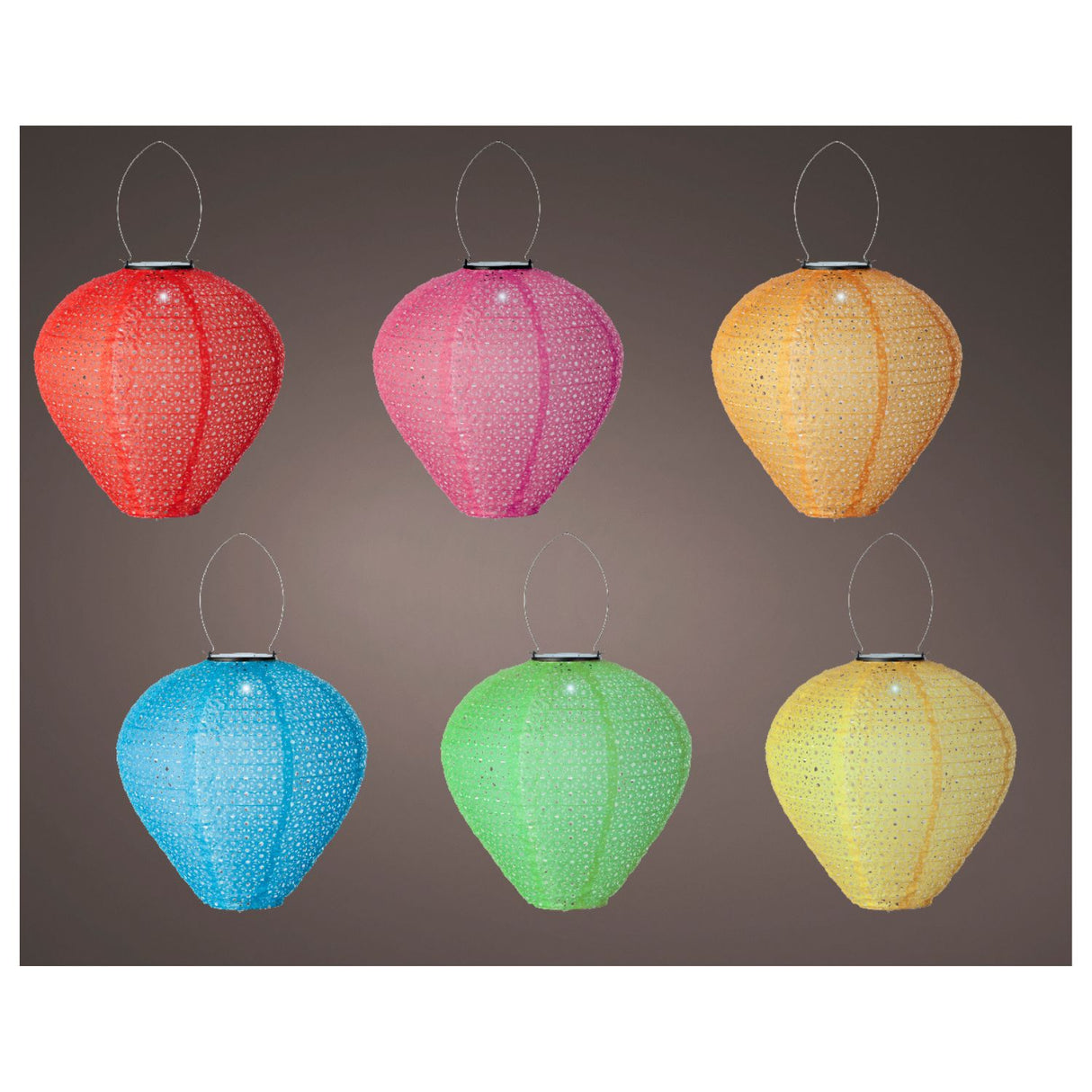 Kaemingk 30cm Solar Lantern Nylon Steady (Choice of 6)