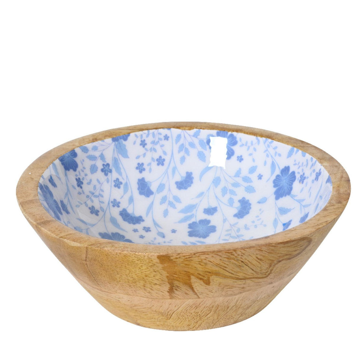Kaemingk 16cm Deco Bowl Mangowood Petit Fleur Enamel