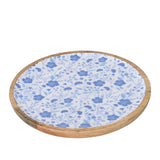 Kaemingk 20cm Deco Plate Mangowood Petit Fleur Enamel