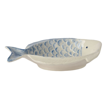 Kaemingk 25cm Bowl Porcelain Fish Glossy