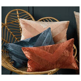 Walton & Co 50cm Velvet Chevron Cushion Spice