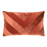 Walton & Co 50cm Velvet Chevron Cushion Spice