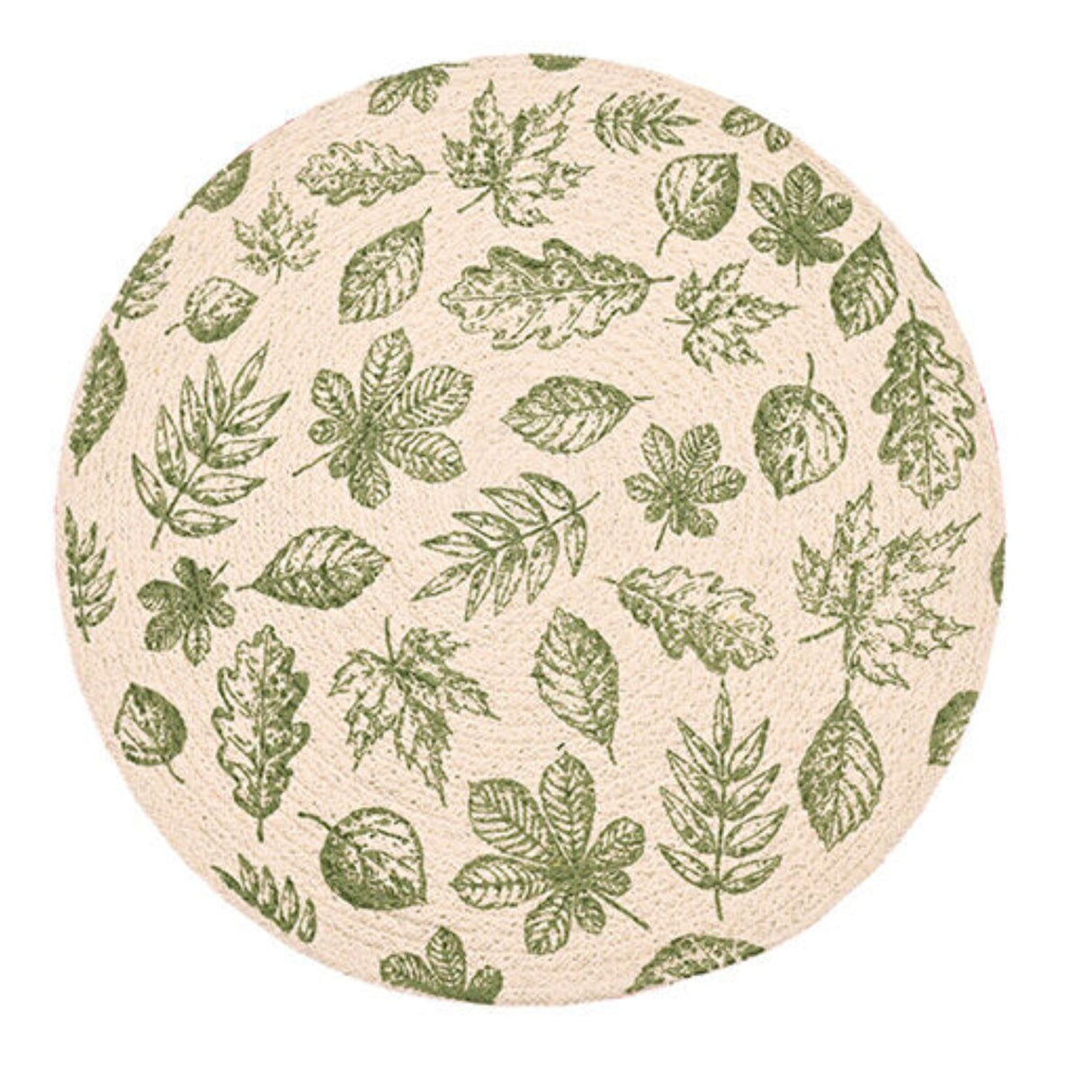 Walton & Co 38cm Circular Printed Placemat Leaf