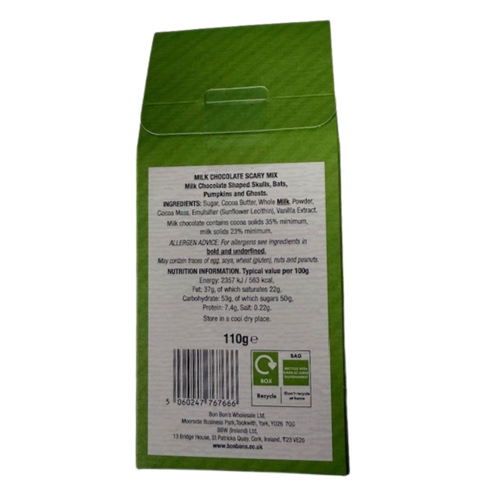 Bon Bon's 110g Milk Chocolate Scary Mix Carton