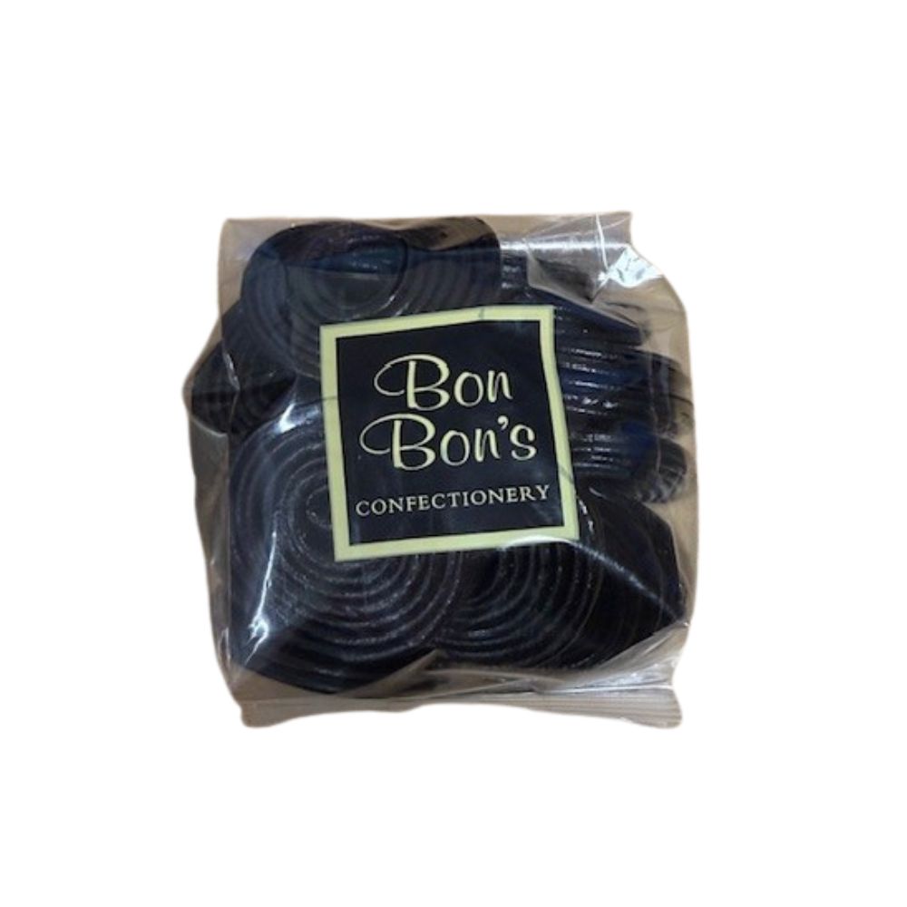 Bon Bon's 170g Liquorice Catherine Wheels