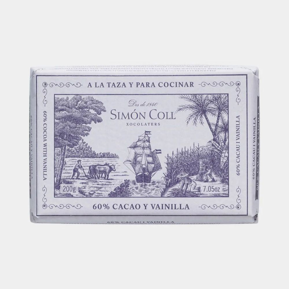 Bon Bon's 200g Simon Coll Drinking Chocolate 60% Cocoa with Vanilla