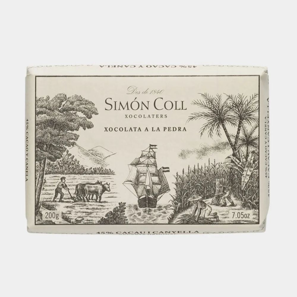 Bon Bon's 200g Simon Coll Original Drinking Chocolate 45% Cocoa Cinnamon