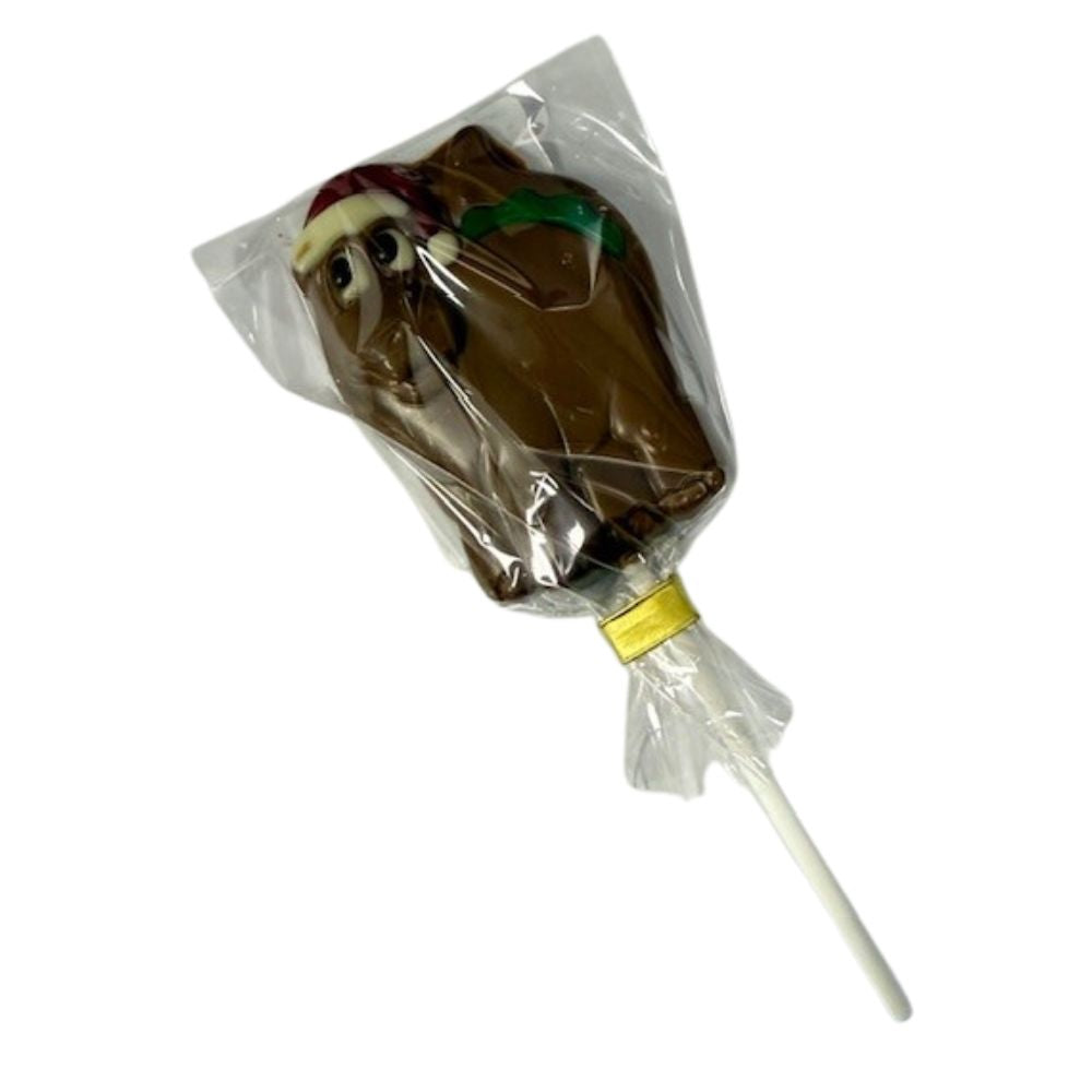 Bon Bon’s 30g Belgian Chocolate Christmas Dino Lolly