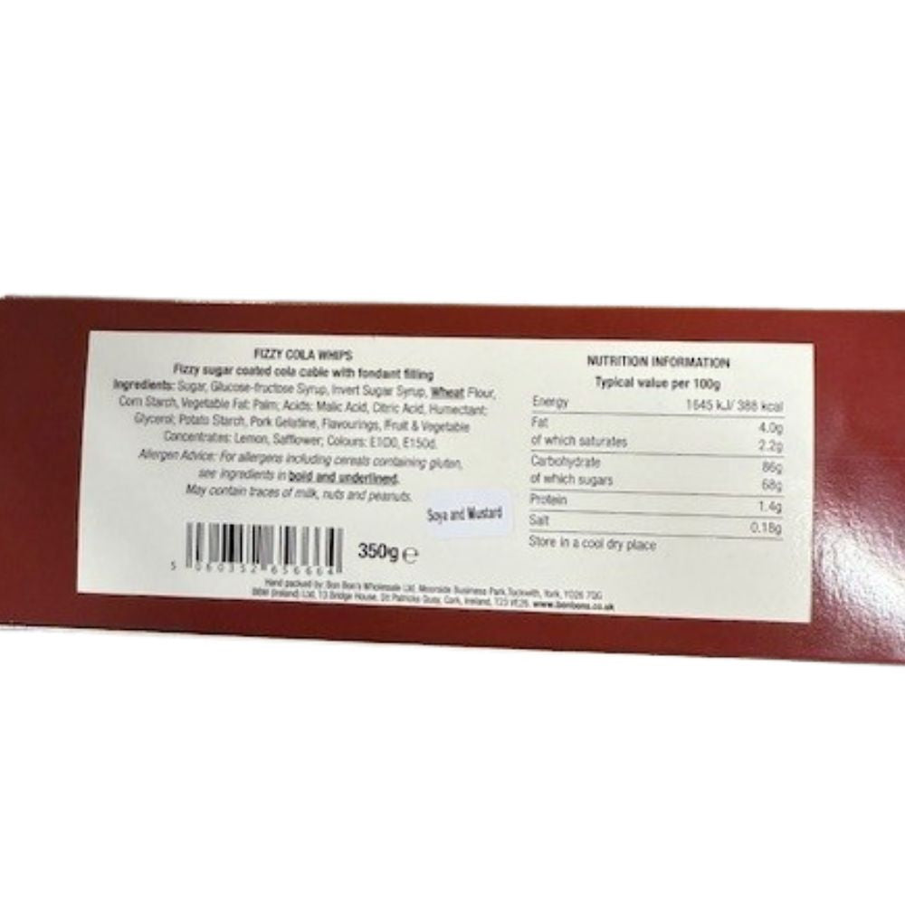 Bon Bon’s 350g Gourmet Fizzy Cola Whips