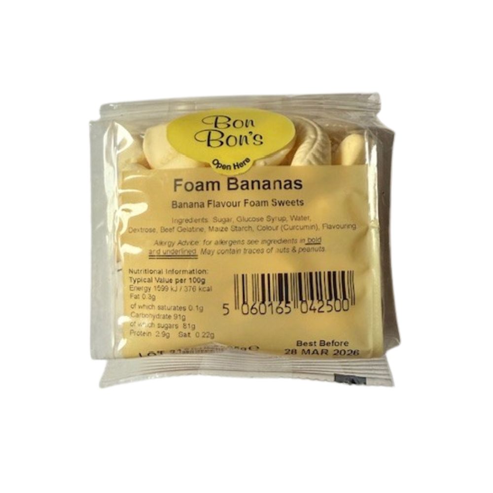 Bon Bon's 95g Foam Bananas