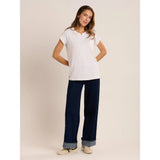 Brakeburn Agathe Embroidered T-Shirt - White