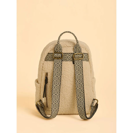 Brakeburn Ope Teddy Fleece Backpack - Cream