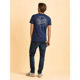 Brakeburn Thomastown Sun & Waves T-Shirt - Navy